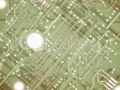 Printed circuit background vintage