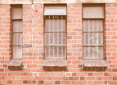 Old industrial window vintage