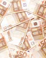 Euro bankonotes background vintage