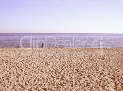 Retro looking Beach picture