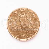 Irish 50 cent coin vintage
