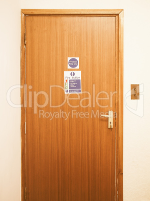 Fire door vintage