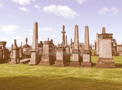 Glasgow necropolis vintage