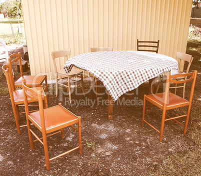 Picnic table vintage