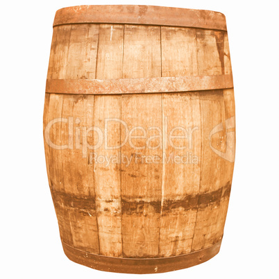 Retro looking Wine or beer barrel cask