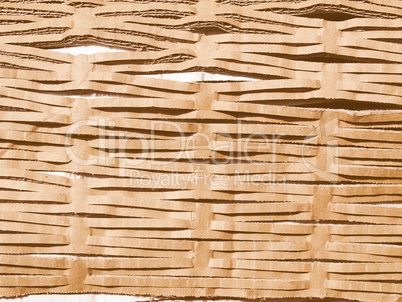 Corrugated cardboard vintage