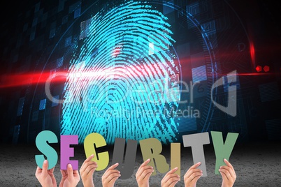 Hands holding security letter