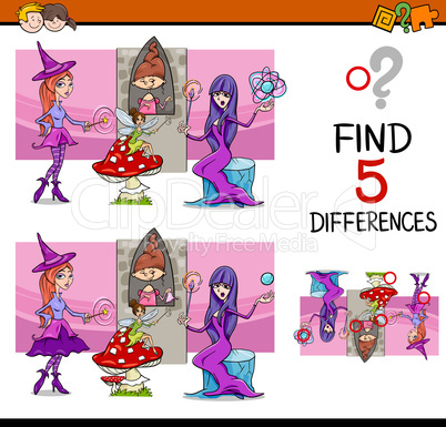 find the differences task