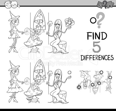 differences test coloring book