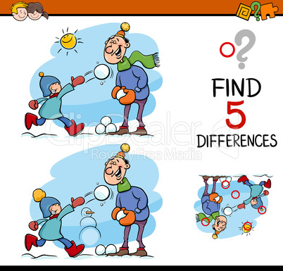 find the differences task