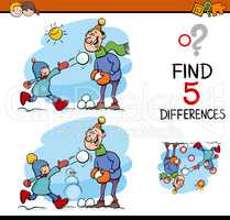 find the differences task