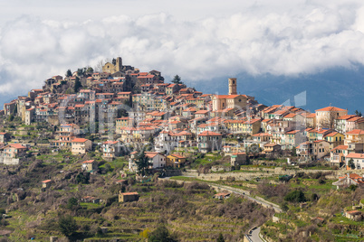 View of the village of Bajardo