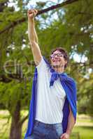 Man dressed as superman