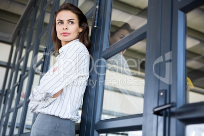 Young businesswoman in office