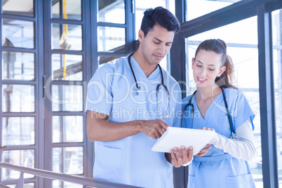 Medical team talking at the hospital