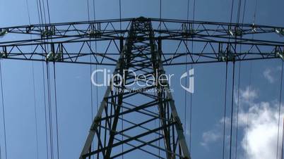 electricity pylon - Power Lines - Time-lapse