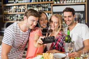 Friends taking a selfie