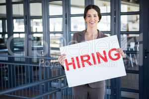 Young businesswoman in office