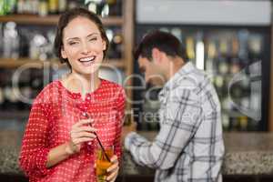 Woman smiling at the camera