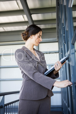 Young businesswoman in office