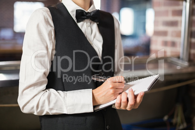 Bartender taking an order