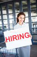 Young businesswoman in office