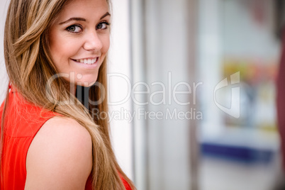 Portrait of beautiful woman