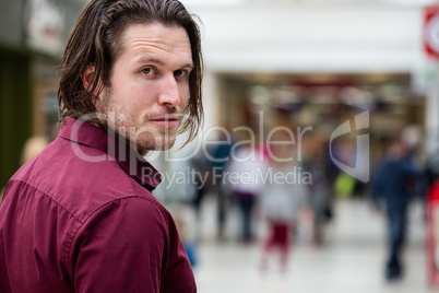 Man outside the shop