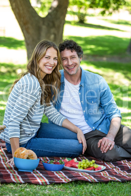 Couple having a picnic