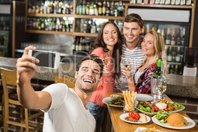 Friends taking a selfie