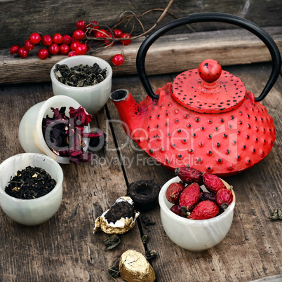 Still life with stylish kettle