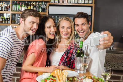 Friends taking a selfie