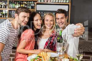 Friends taking a selfie