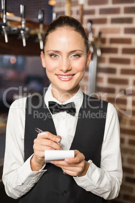 Bartender taking an order