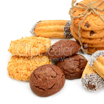 biscuits isolated on white background