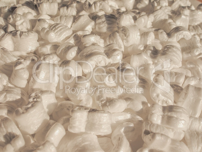 White polystyrene beads background