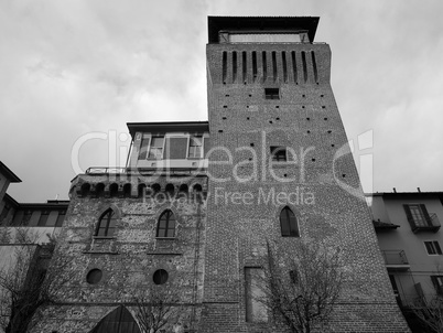 Tower of Settimo in Settimo Torinese in black_and_white