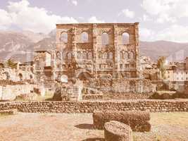Roman Theatre Aosta vintage