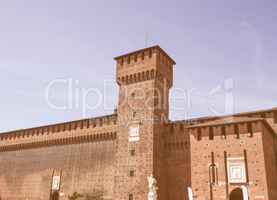 Castello Sforzesco Milan vintage