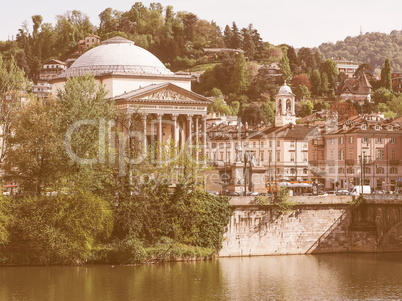 Gran Madre church Turin vintage