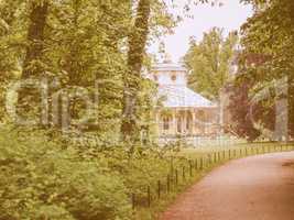 Tea house in Park Sanssouci in Potsdam vintage