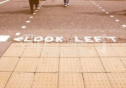 Look left vintage