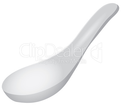 Asian ceramic spoon