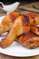 Baked chicken leg