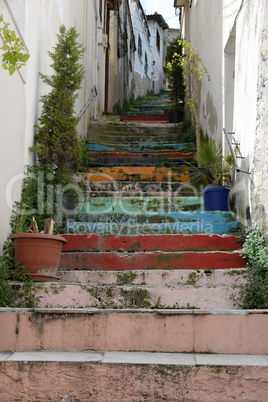 Treppe in Kusadasi, Türkei