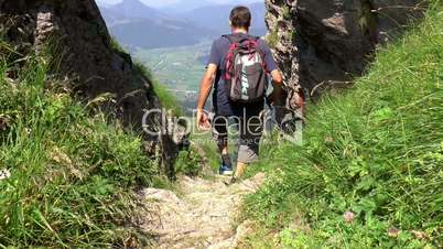 Alpen 27 Wanderer