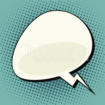 cloud comic bubble retro background for text