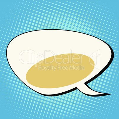 cloud comic bubble retro background for text