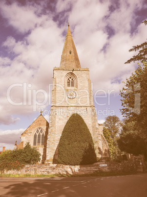 St Mary Magdalene church in Tanworth in Arden vintage