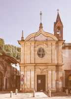 San Rocco church in San Mauro vintage